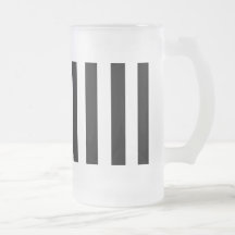 Mod Black and White Stripes Pattern Coffee Mug