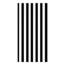 Mod Black and White Stripes Pattern Custom Photo Card