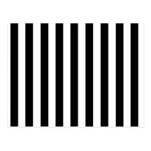 Mod Black and White Stripes Pattern Post Cards