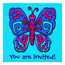 Mod Butterfly Invitation