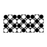 Mod Dots Black & White Designer Print posters