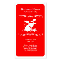 mod drums business card