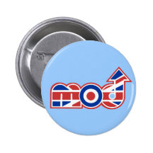 Mod Logo 2 Pinback Buttons