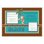 MOD Monkey Birthday Invite - Personalise