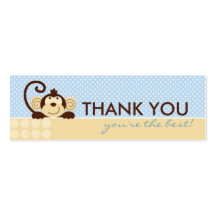 Mod Monkey TY Skinny Gift Tag Business Cards