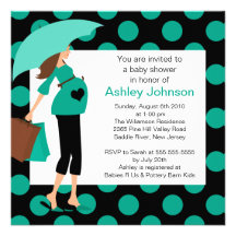 Mod Mum Boy/Girl Baby Shower Announcement