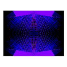 Mod Purple Urban Futurism cricketdiane Postcards