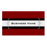 Mod Red/White & Black Acrylic Design Business Card