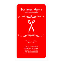 mod scissors business card templates