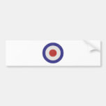 Mod Target Distressed Bumper Sticker
