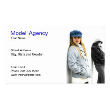 model agency business card templates