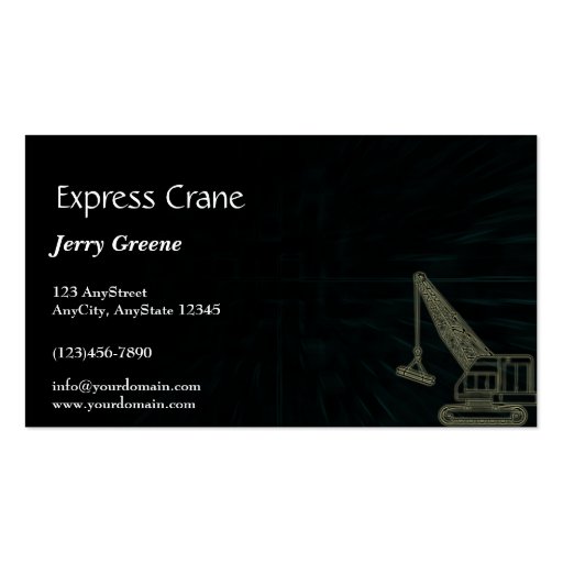 Modern Abstract Cube Construction Business Card