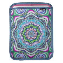 Modern abstract kaleidoscope iPad sleeve