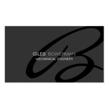 Modern and Elegant Monogram Business Card Template