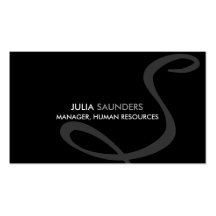 Modern and Elegant Monogram Business Cards