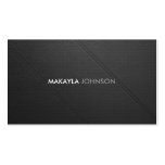 Modern and Minimal perforated leather Professional Business Card