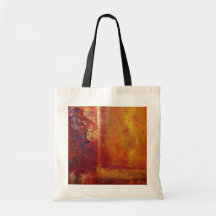 Modern Art Color Fields Orange Red Yellow Gold Bag