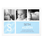 Modern Baby - 3 Photos Birth Announcement