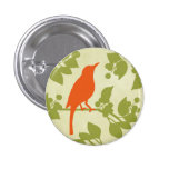 Modern Bird Pinback Button
