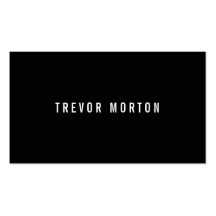 Modern black simple generic professional business card template