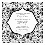 Modern Black & White Bridal Shower Invitation