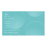 Modern blue teal bubbles business card