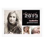 Modern & Bold 3 Photo Graduation Announcement