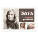 Modern & Bold 3 Photo Graduation Announcement