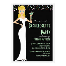 Modern Bride Bachelorette Party Invitation