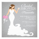 Modern Bride Wine Bridal Shower Invitations invitations