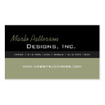 Modern Business Card :: Black & Dried Herb