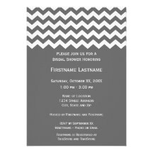 Modern Chevron Bridal Shower or Engagement Party Invite