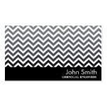 Modern Chevron Chemical Engineer Business Card