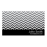 Modern Chevron Mathematician Business Card