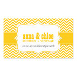 Modern Chevron Stripes Professional Business Card