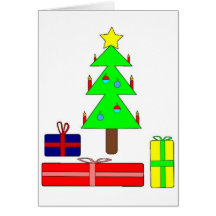 Modern Christmas Tree Card