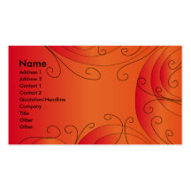 Modern Curl Design Business Card Templates