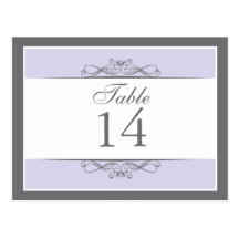 Modern Decorative Table Number Card Post Card