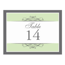 Modern Decorative Table Number Card Post Cards