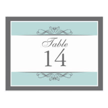 Modern Decorative Table Number Card Post Cards