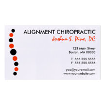 Modern Dots Chiropractic Business Card