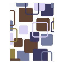Modern Eames Rectangles 5 Post Cards