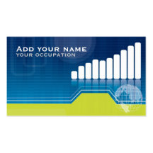 Modern economic or financial business card