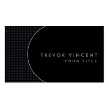 Modern elegant classy black profile business card template
