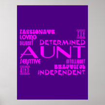 Modern Feminine Chic & Stylish Aunties & Aunts Print
