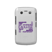 Modern Feminine Chic & Stylish Daughters Blackberry Cases