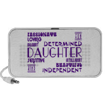 Modern Feminine Chic & Stylish Daughters iPod Speakers