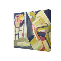 Modern Figurative Abstract Painting Stretched Canvas Prints