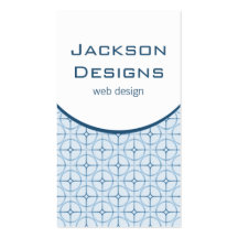 Modern Flair Business Card, Blue