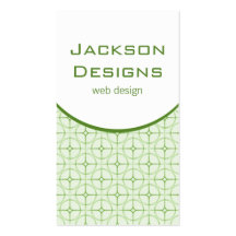 Modern Flair Business Card, Green
